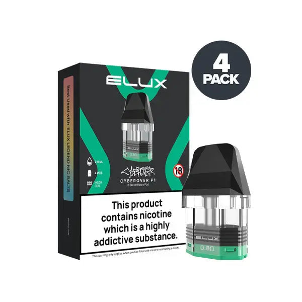 Elux Cyber Rover P1 Replacement Pods (Pack of 4) Vaporesso