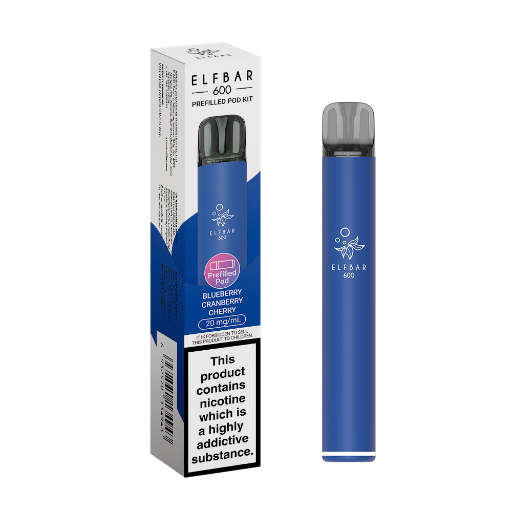Elf Bar 600 Pre Filled Pod Kit (Pack 0f 10)