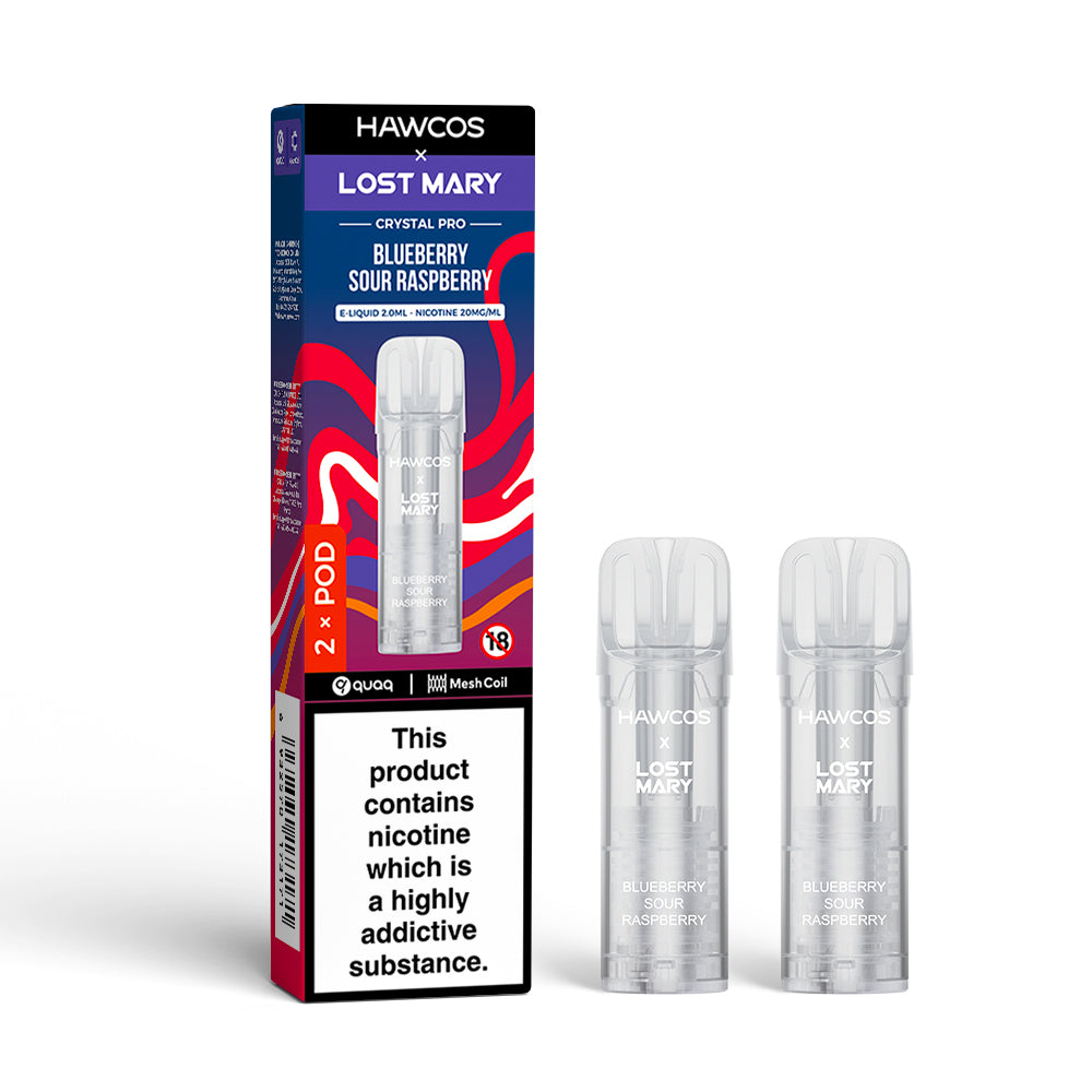 Hawcos x Lost Mary Crystal Pro Replacement Pods (Pack of 10)