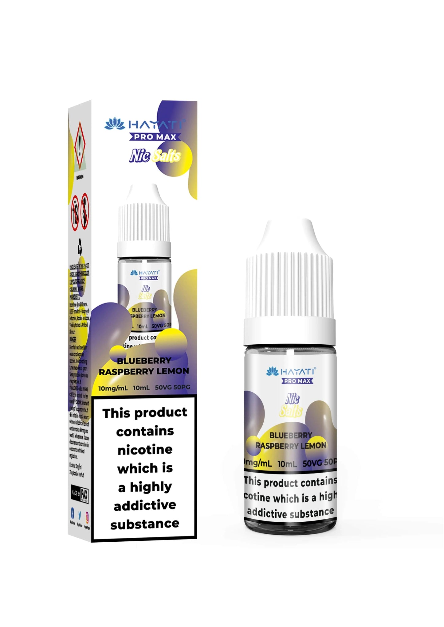 Hayati Pro Max Nic Salts 10mg (Pack of 10) Hayati