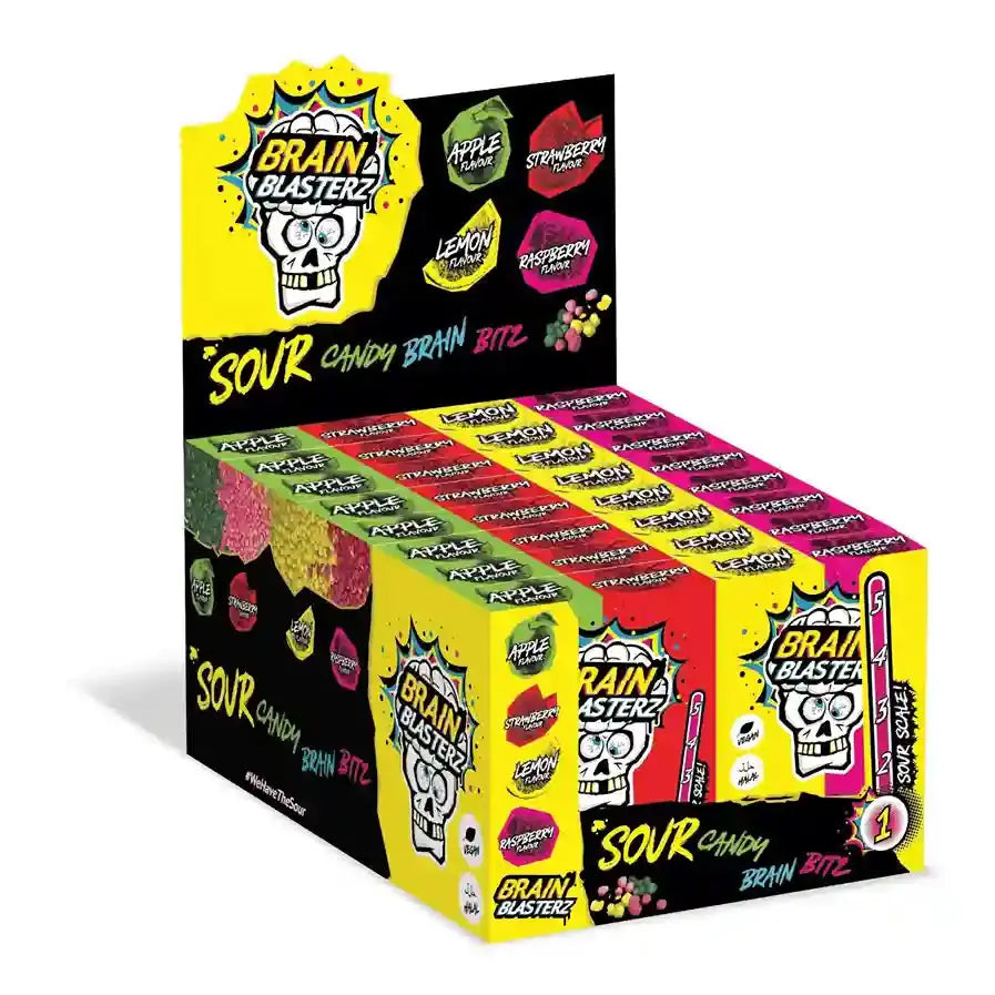 Brain Blasterz Sour Candy Brain Bitz (Pack of 16) Brain Blasterz