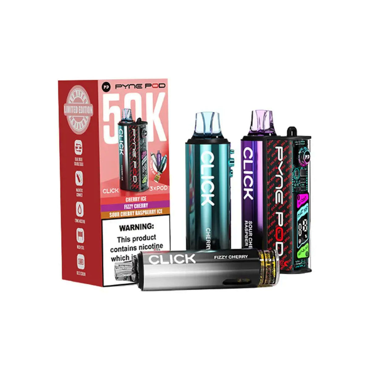 Pyne Pod Click 50K Pre-Filled Pod Kit (Pack of 5) Pyne Pod