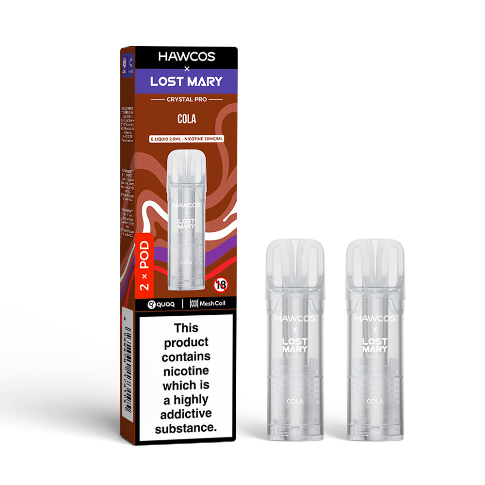 Hawcos x Lost Mary Crystal Pro Replacement Pods (Pack of 10)