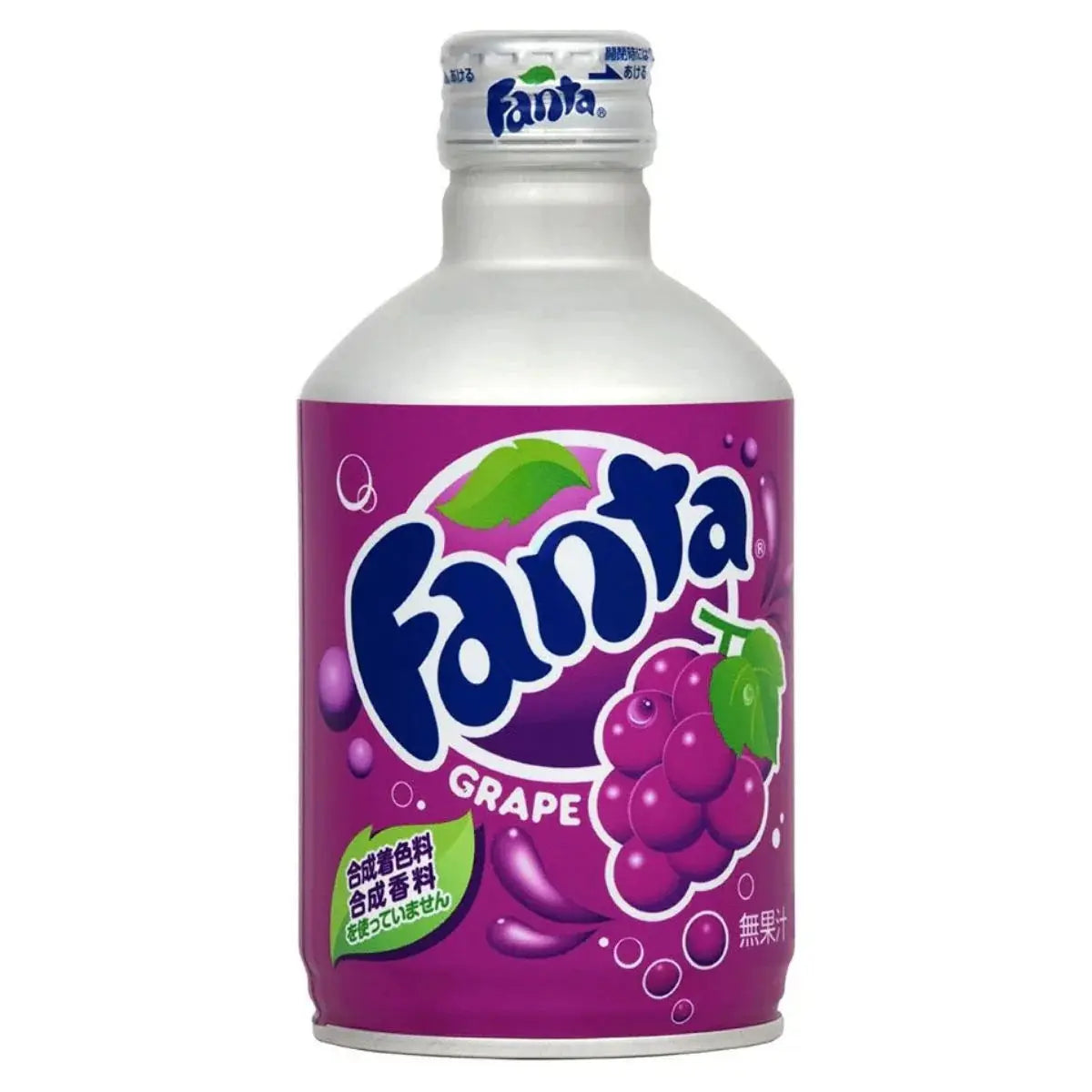 Japanese Fanta Grape Metal Bottle (330Ml) (Pack of 24) Coke