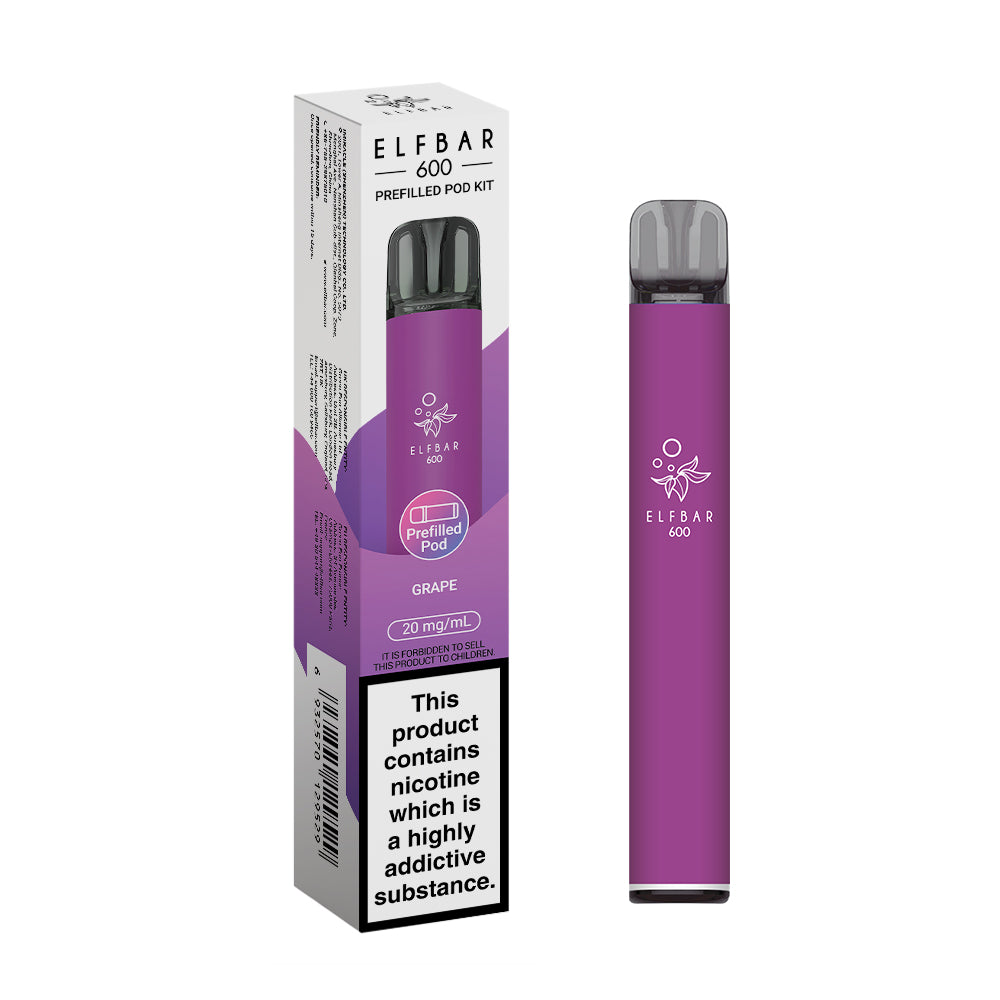 Elf Bar 600 Pre Filled Pod Kit (Pack 0f 10)