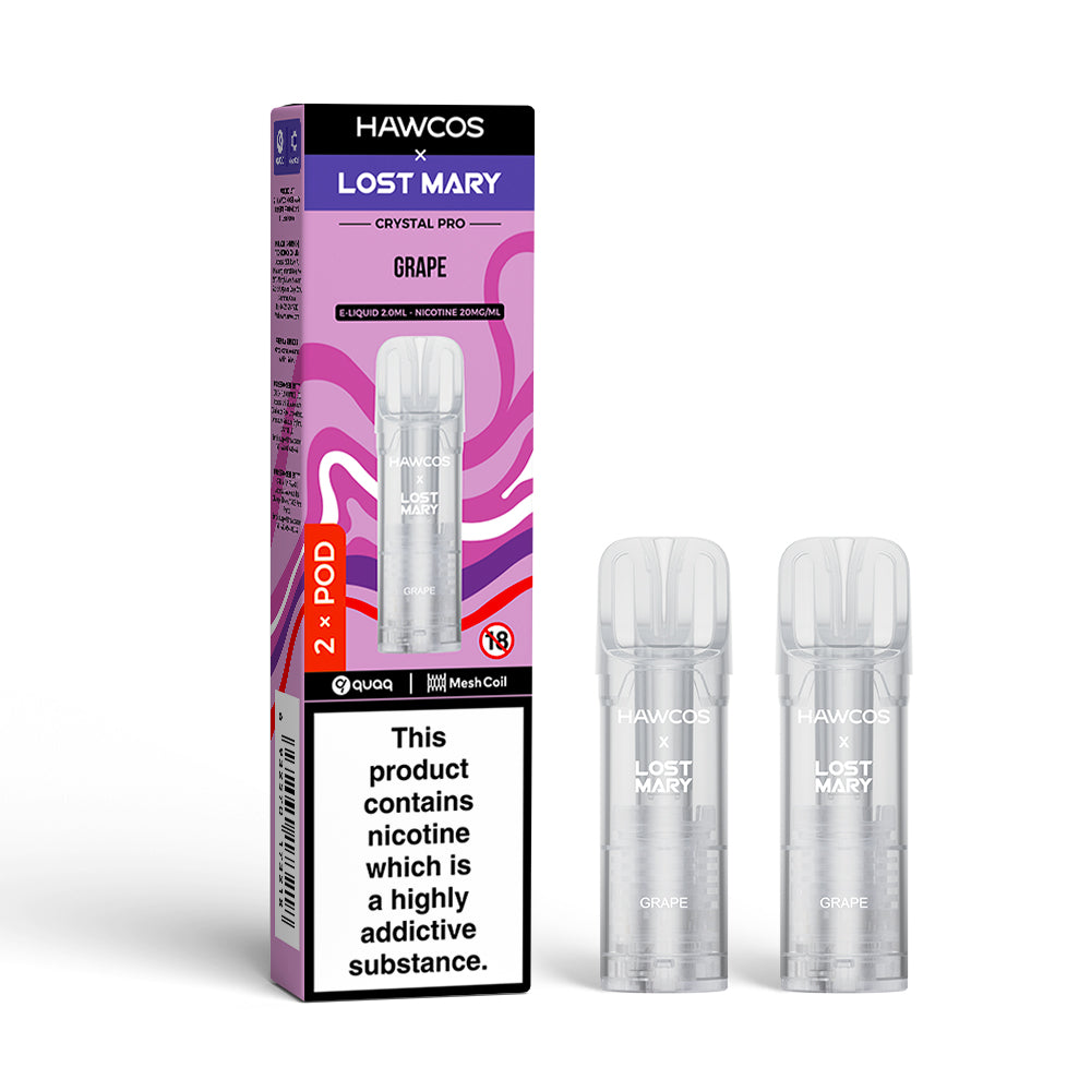 Hawcos x Lost Mary Crystal Pro Replacement Pods (Pack of 10)