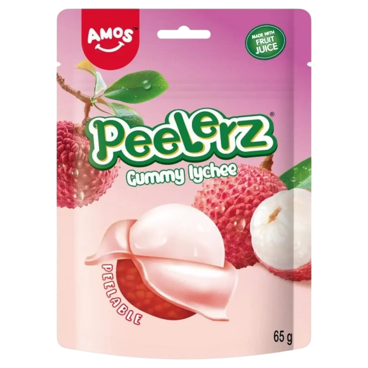 Amos Peelerz Bags 65g (Pack of 12) (RRP 2.99)