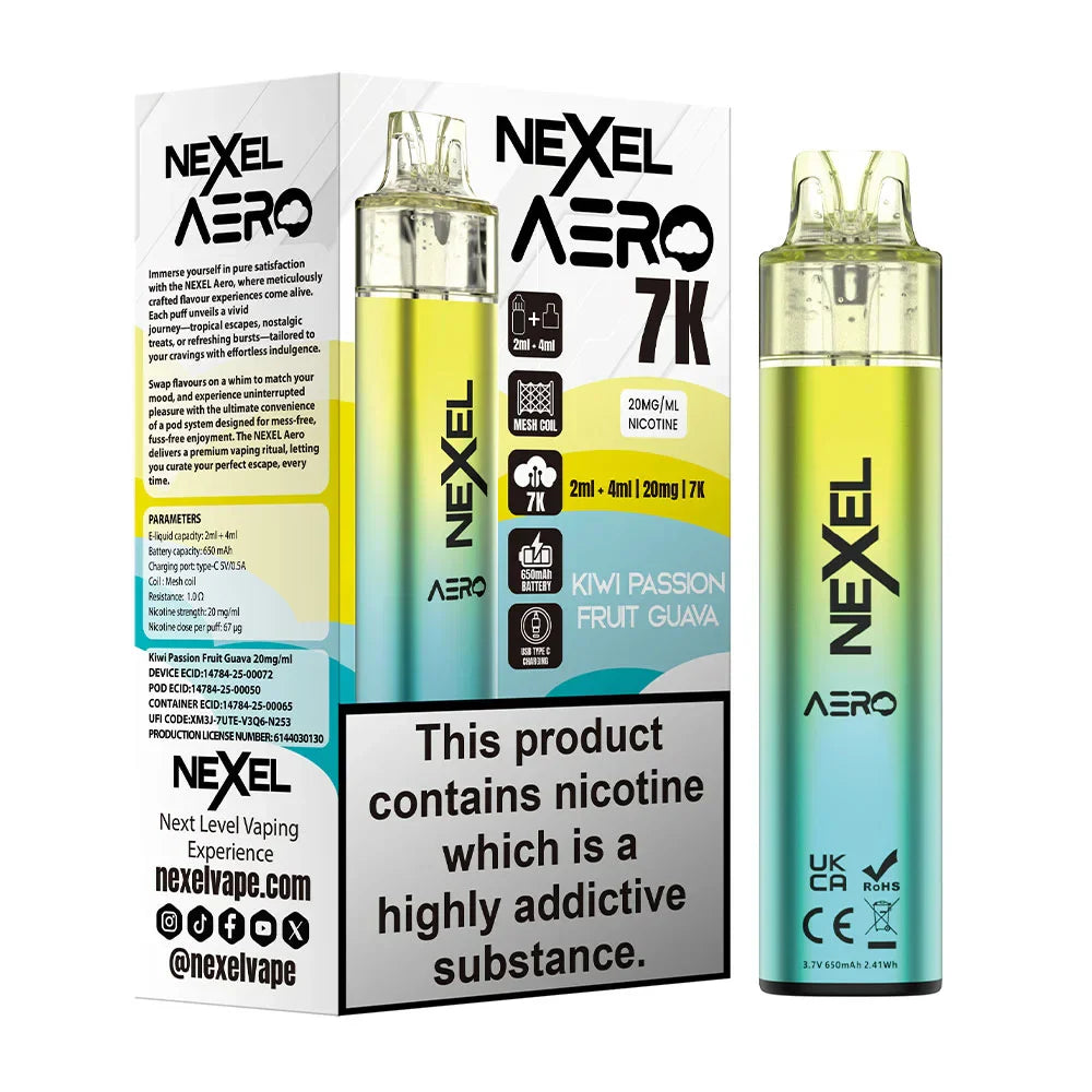 Nexel Aero 7K Pre-Filled Pod Kit (Pack of 5) Pyne Pod