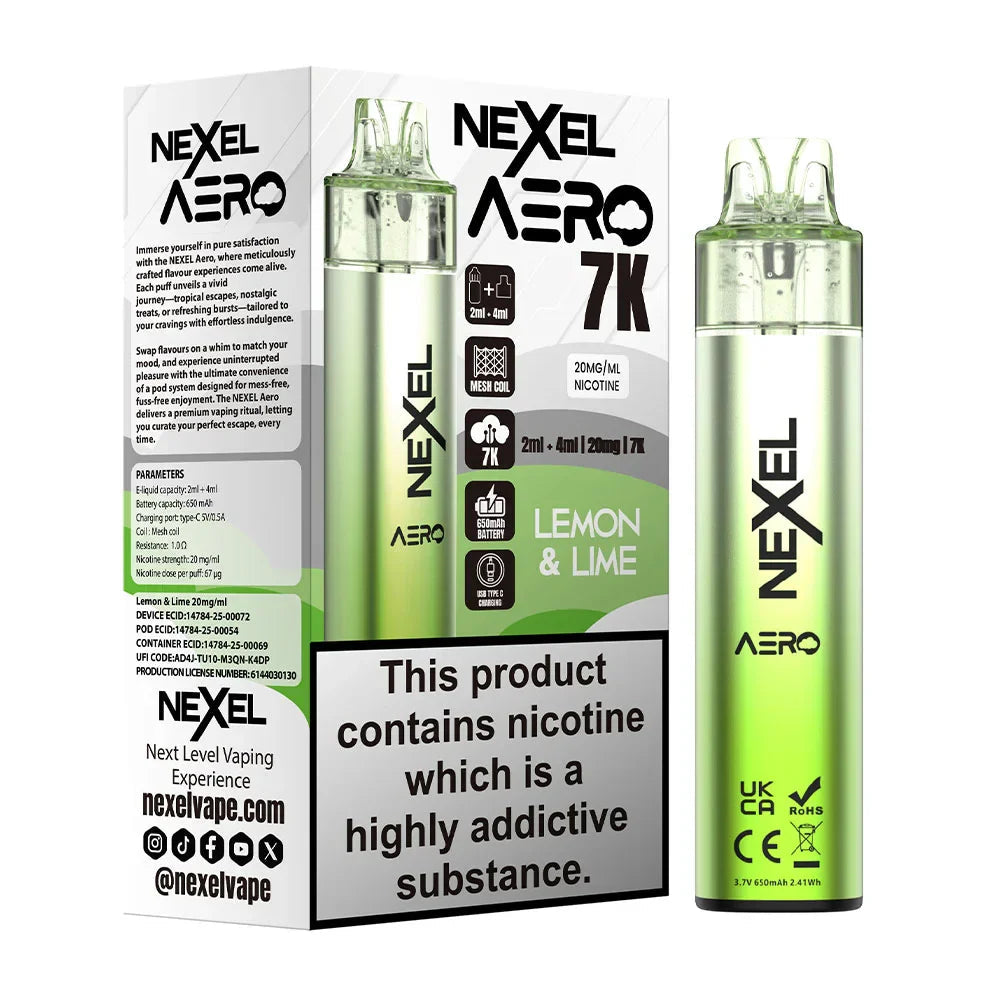 Nexel Aero 7K Pre-Filled Pod Kit (Pack of 5) Pyne Pod