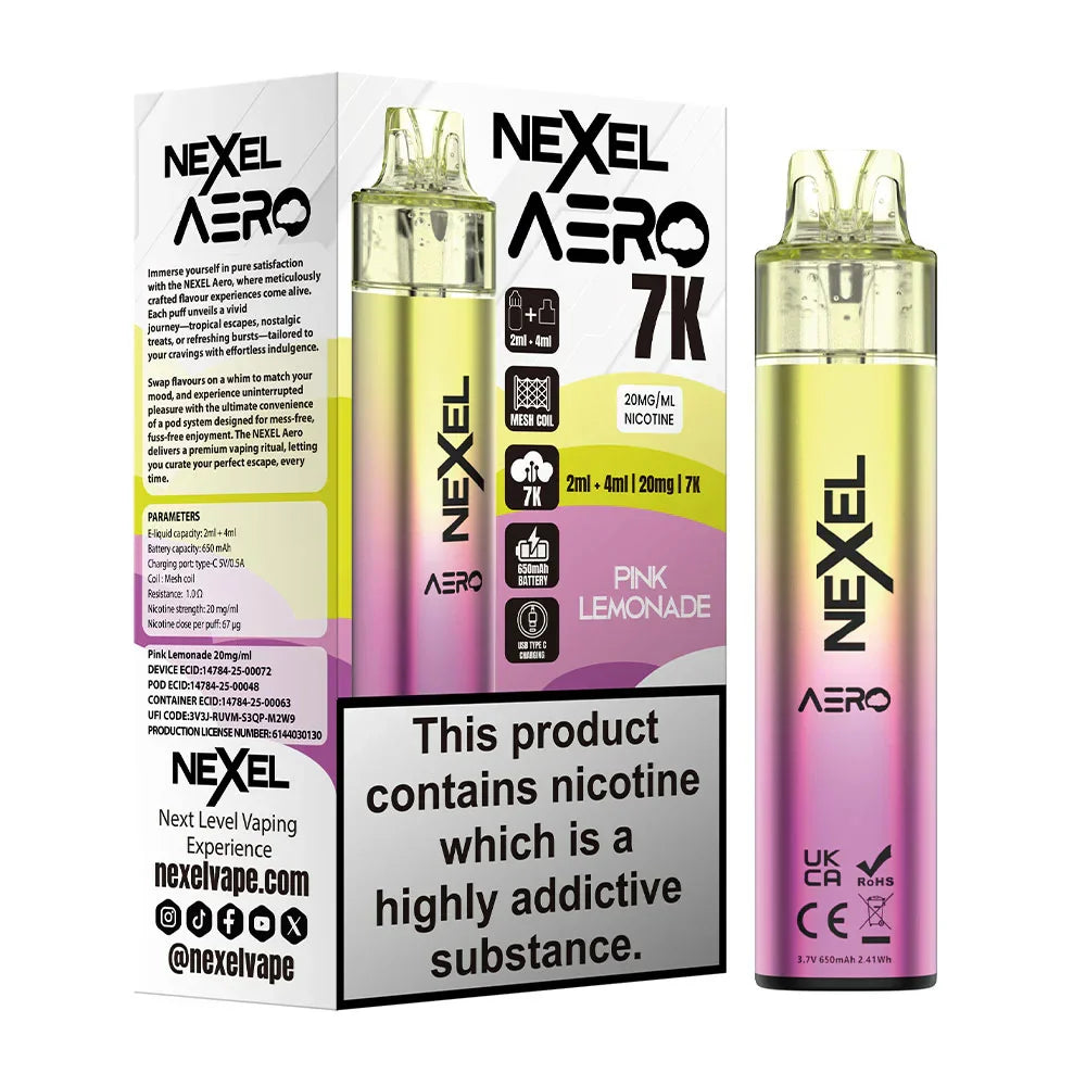 Nexel Aero 7K Pre-Filled Pod Kit (Pack of 5) Pyne Pod