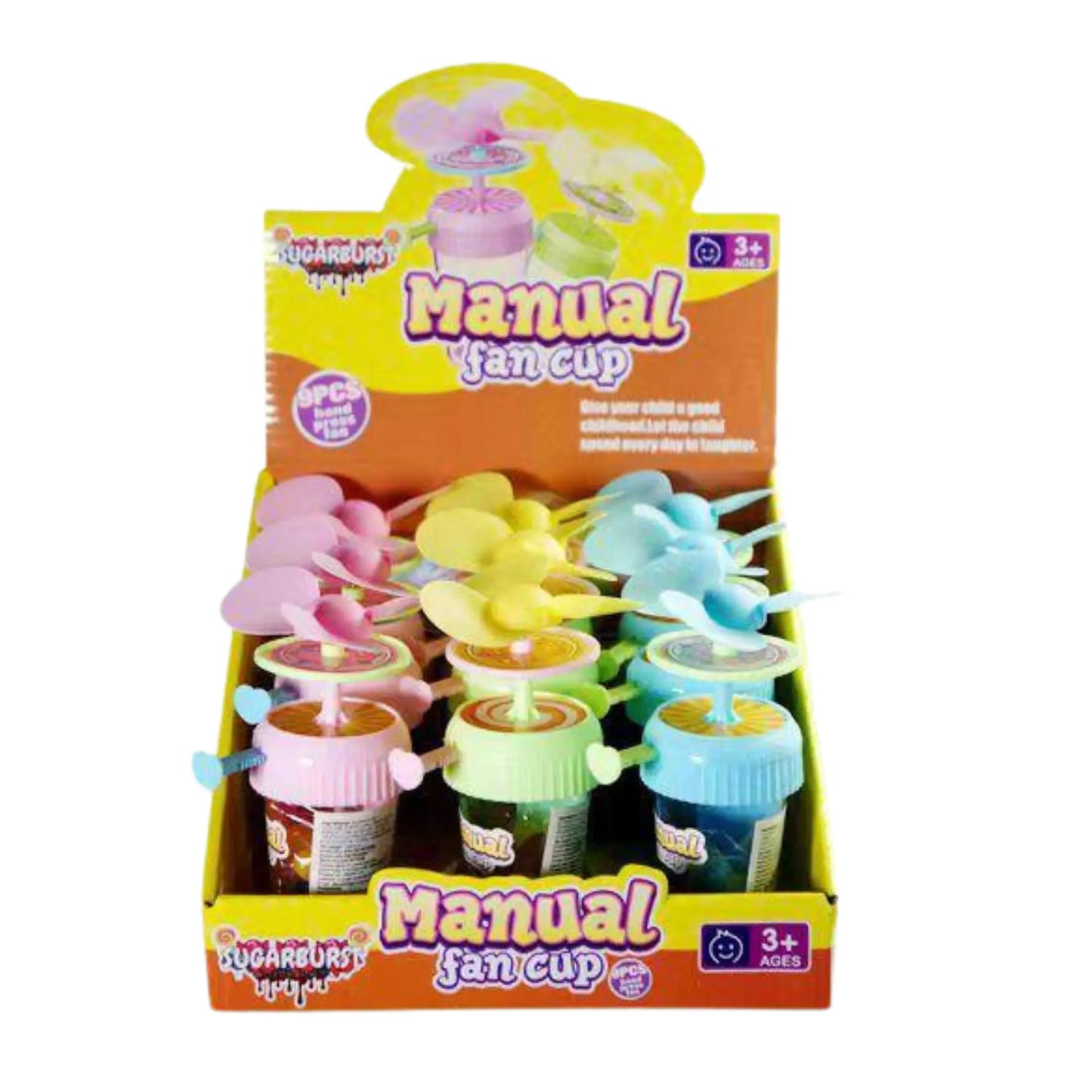 Sugar Burst Manual Fan Cup(Pack of 12) Sugar burst