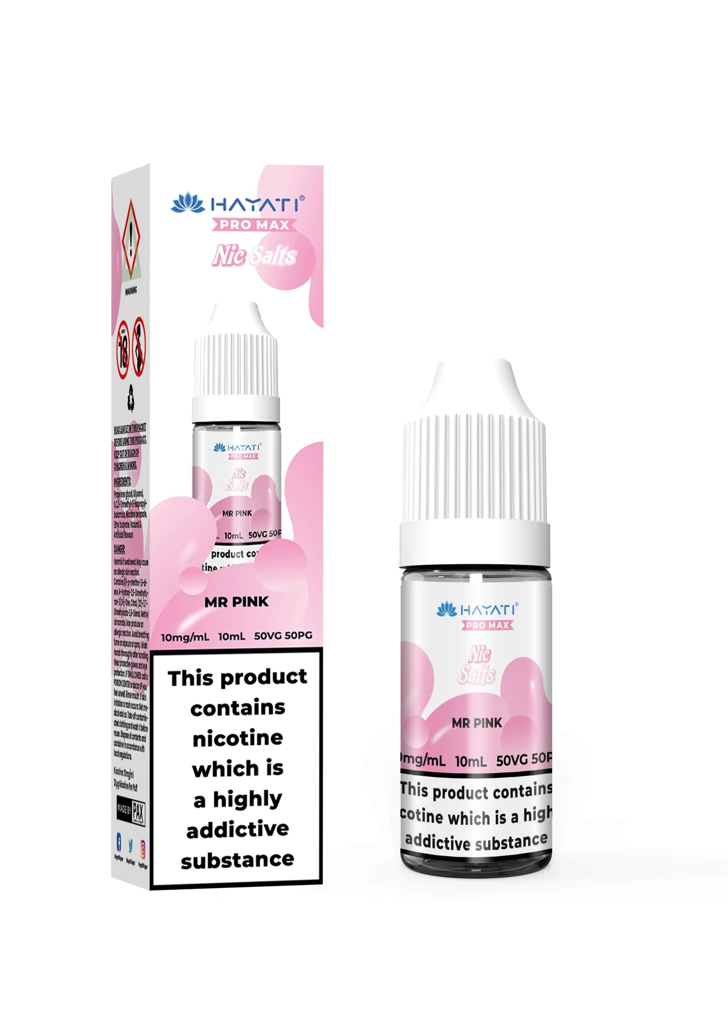 Hayati Pro Max Nic Salts 10mg (Pack of 10) Hayati