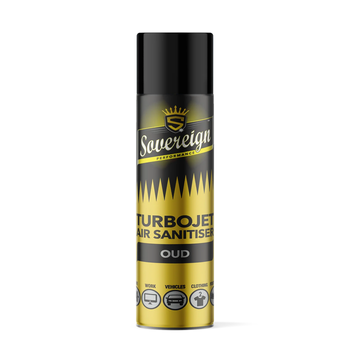 Sovereign Turbo Jet Air Freshner Spray 500ML (Pack of 12)