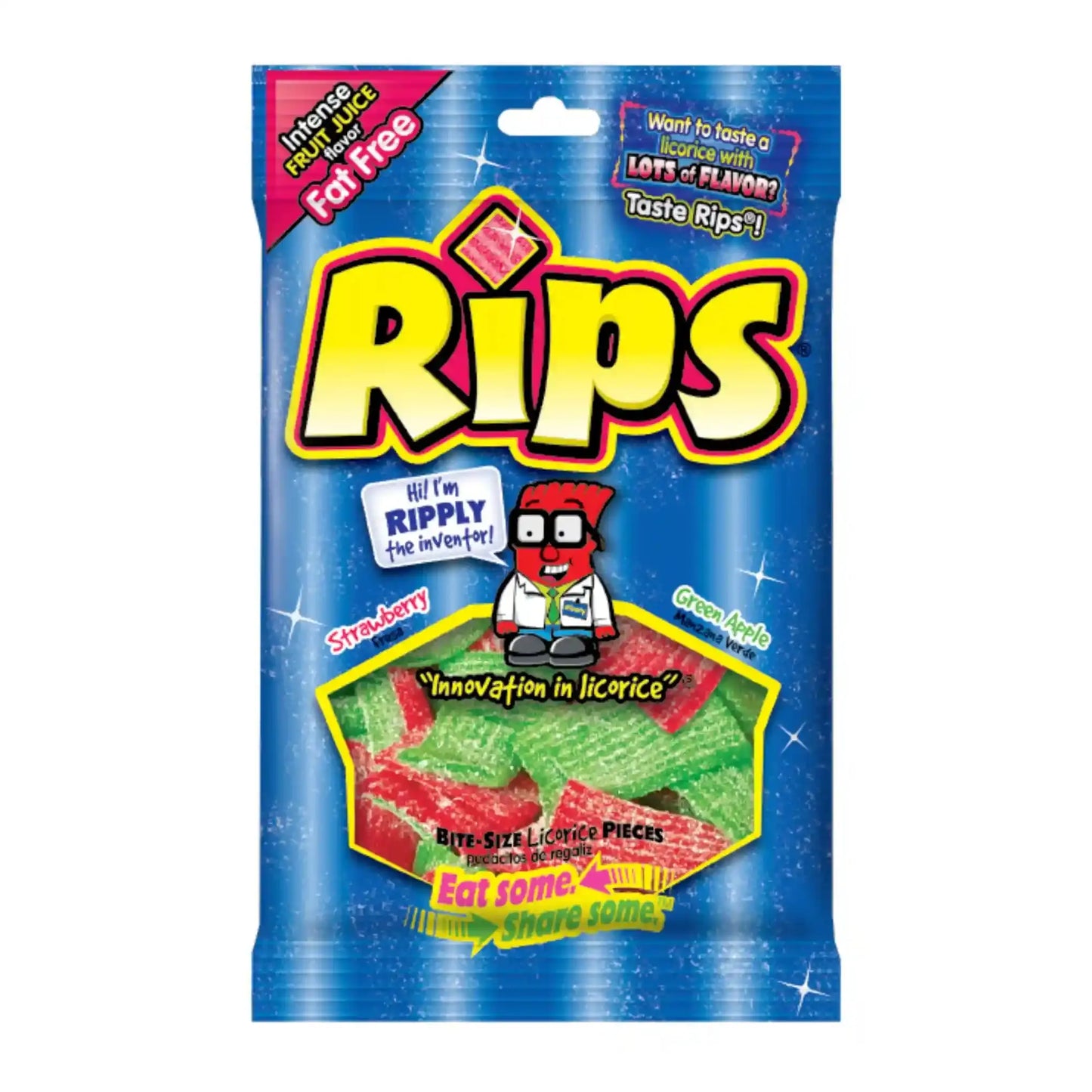 Candy Rips Bite Size 4oz Bags (Pack of 12) RIps