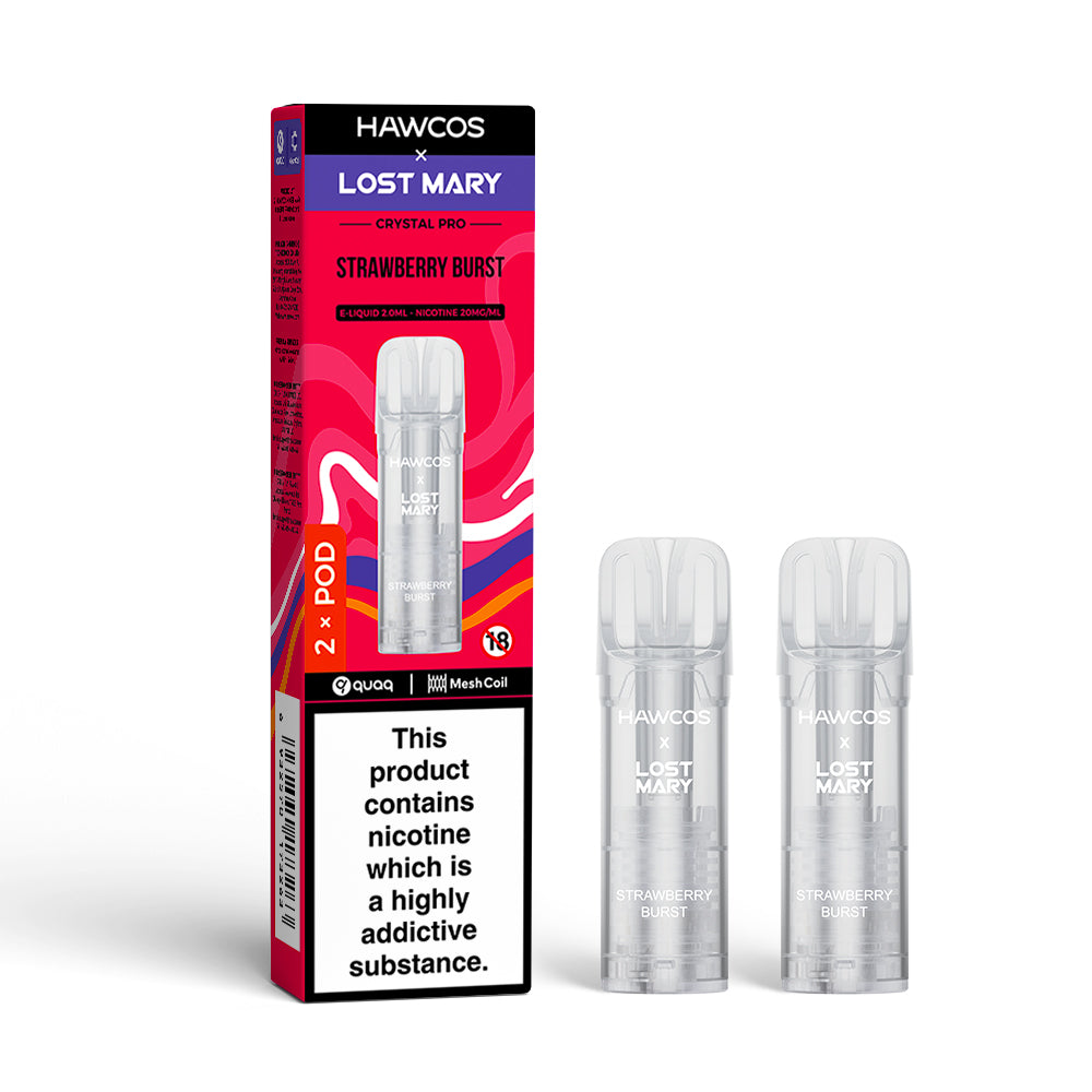 Hawcos x Lost Mary Crystal Pro Replacement Pods (Pack of 10)