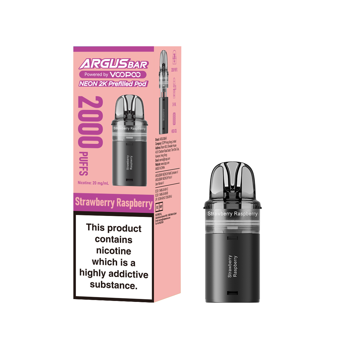 Voopoo Argus Bar Neon 2000 Replacement Pods (Pack of 10)