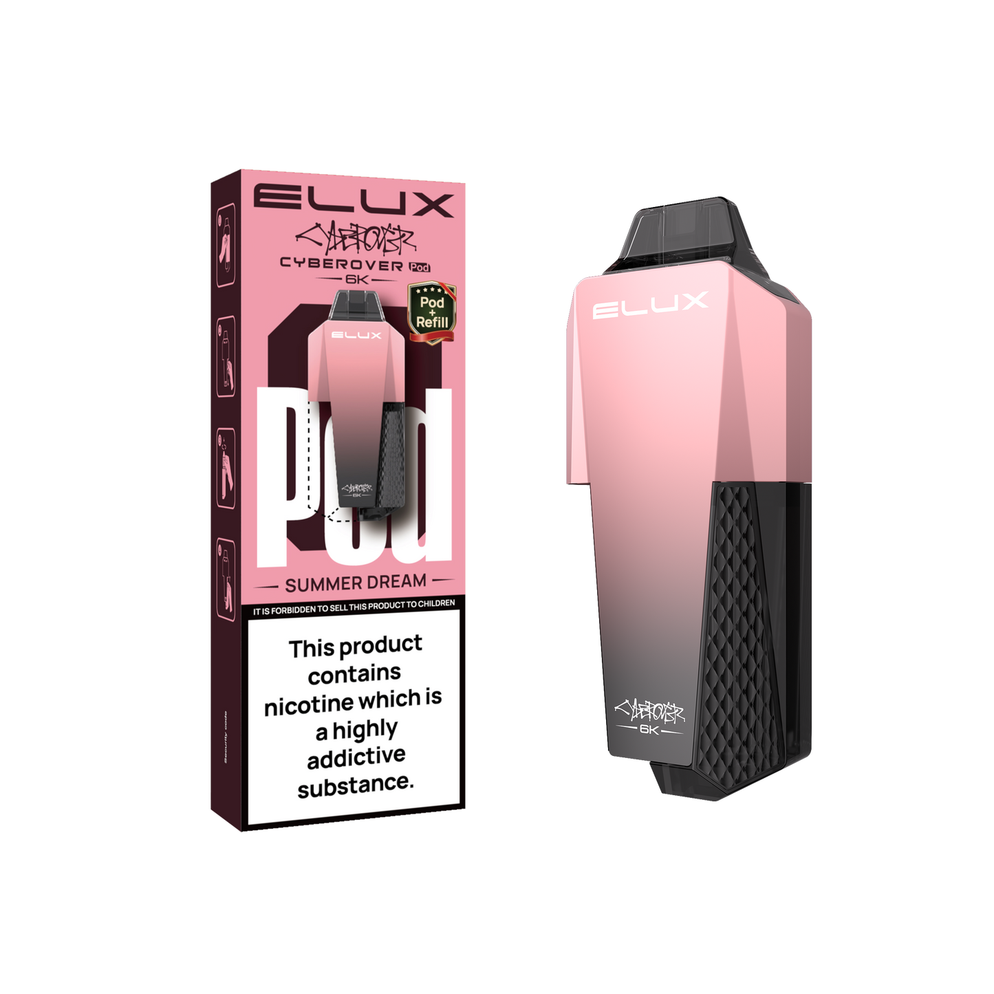ELUX Cyber-Rover 6000 Replacement Pod Kit (Pack of 5)
