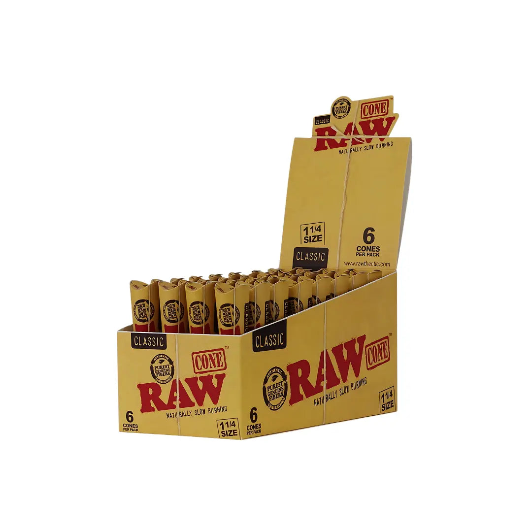 Raw Pre Rolled Cones 6PK Classic (Pack of 32) Raw