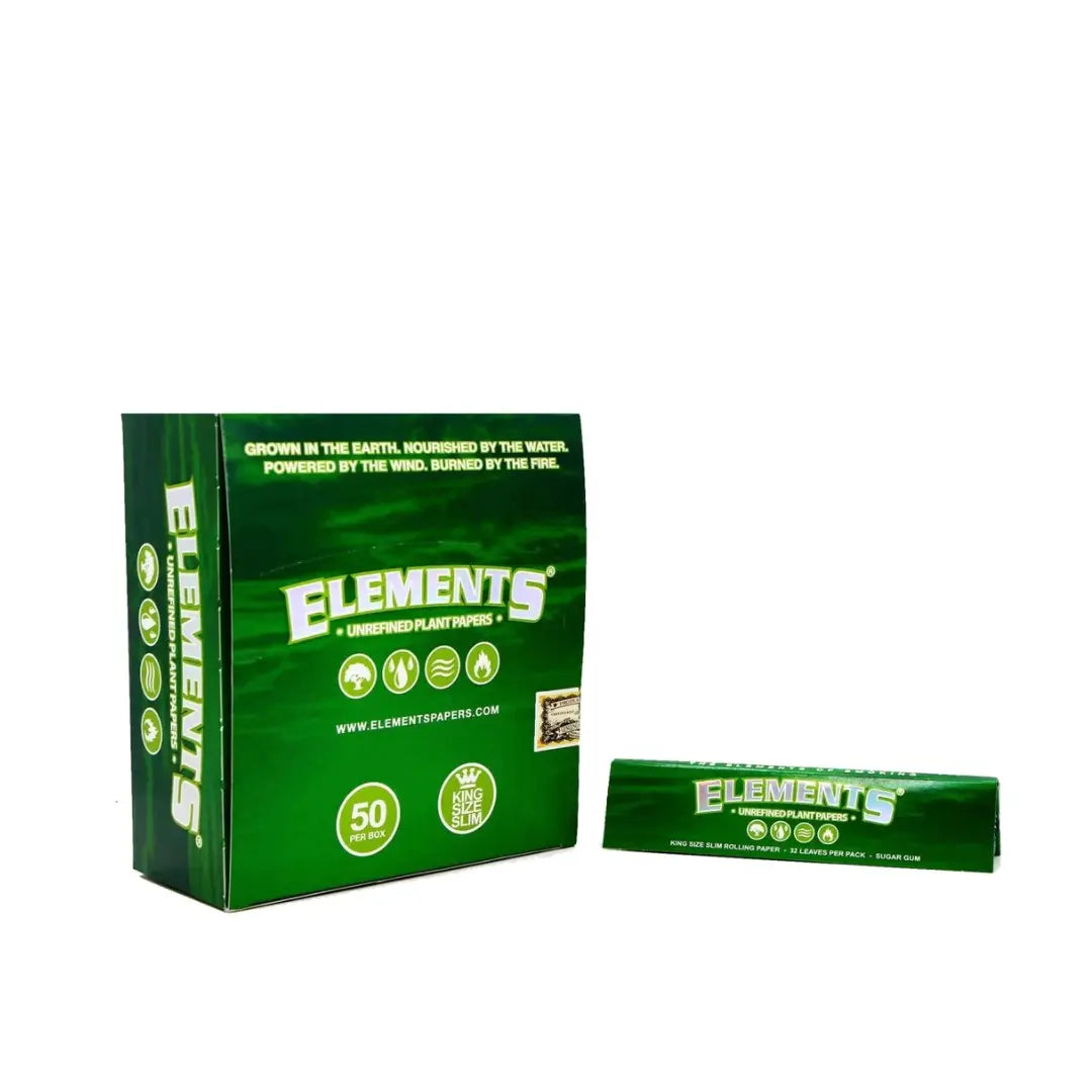 Elements Green King Size (Pack of 50) Elements