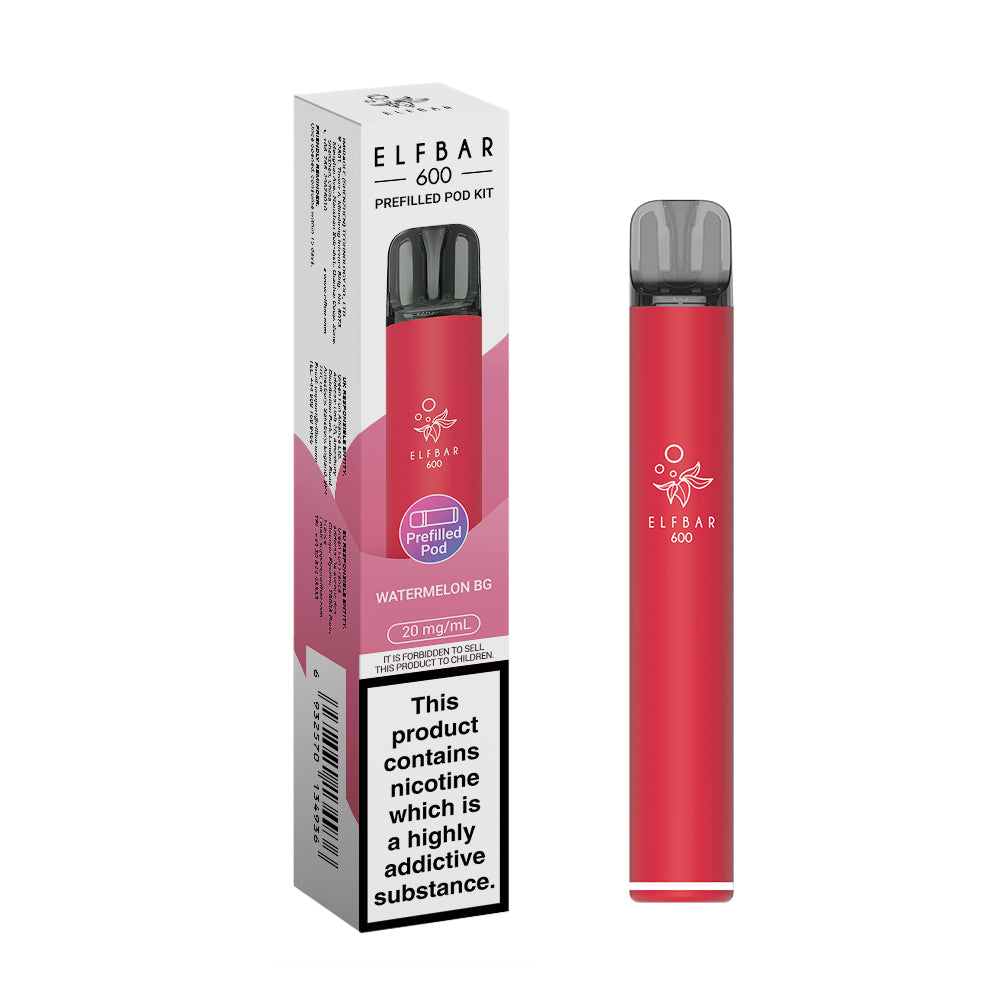 Elf Bar 600 Pre Filled Pod Kit (Pack 0f 10)
