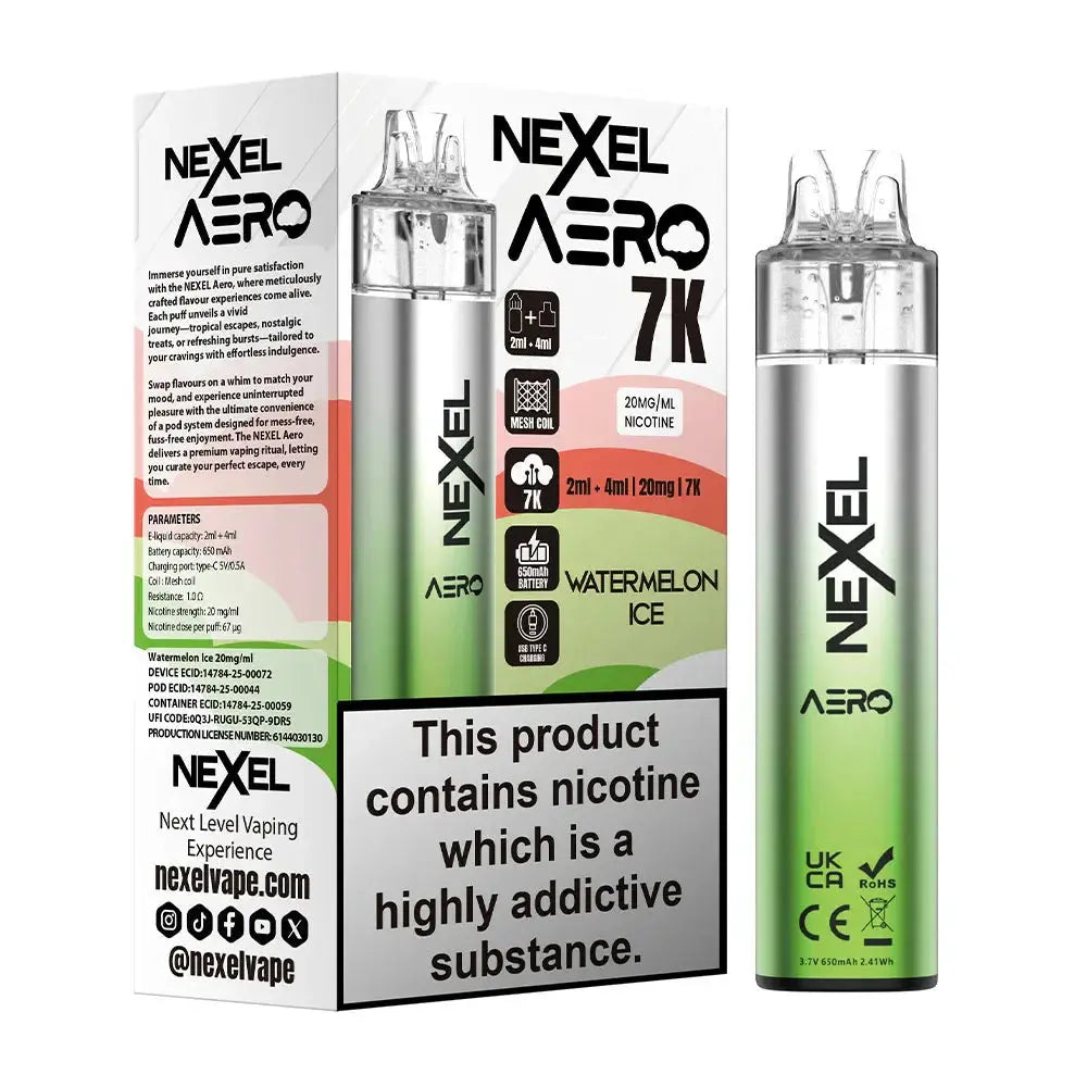 Nexel Aero 7K Pre-Filled Pod Kit (Pack of 5) Pyne Pod