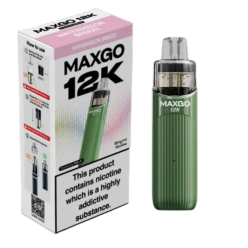 Relx Max-Go 12K Puffs Pre-Filled Pod Kit (Pack of 5) Relx