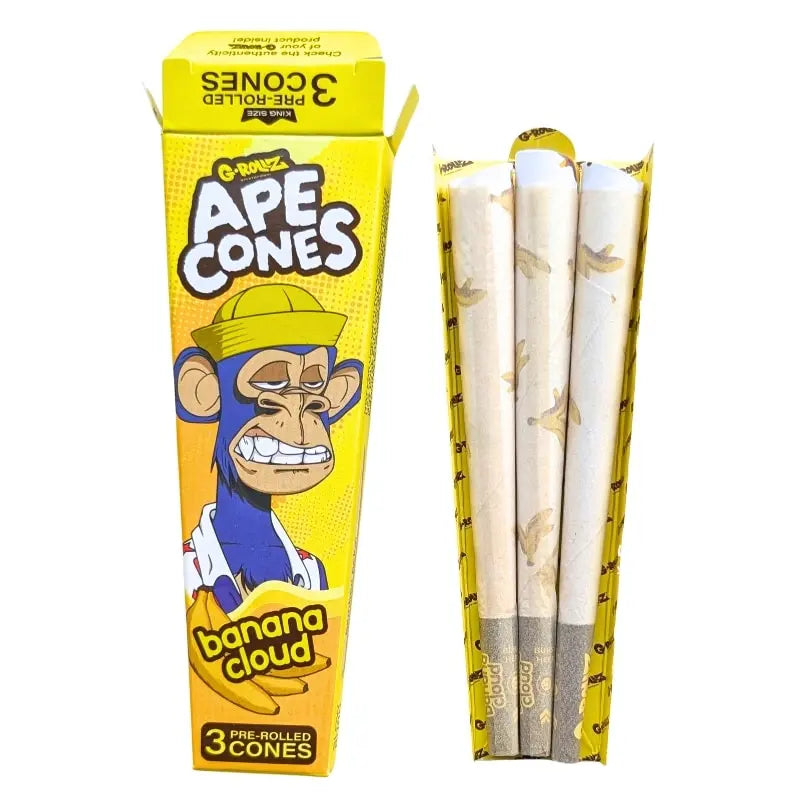 G-Rollz Ape Cones Banana Flavor 3 Sticks G-Rollz