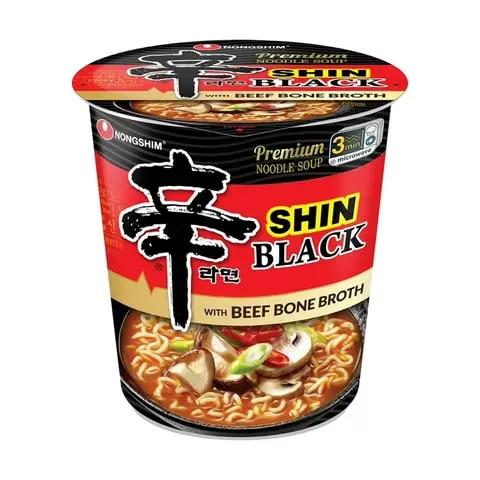 Shin Ramyun Beef Bone Broth Noodles Cup 101g (pack of 8)
