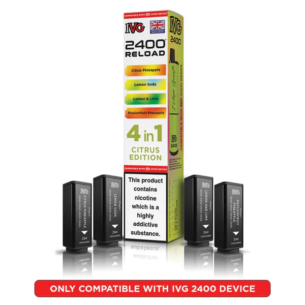 IVG 2400 4 in 1 Reload Replacement Pods (Pack of 5)