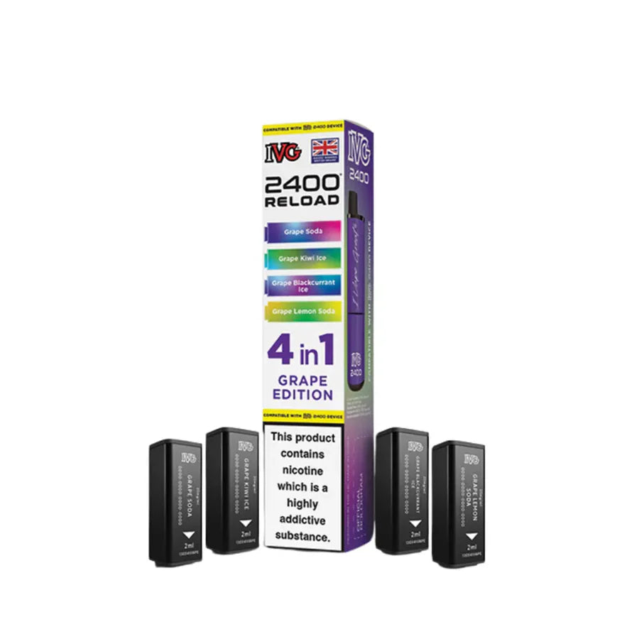 IVG 2400 4 in 1 Reload Replacement Pods (Pack of 5)