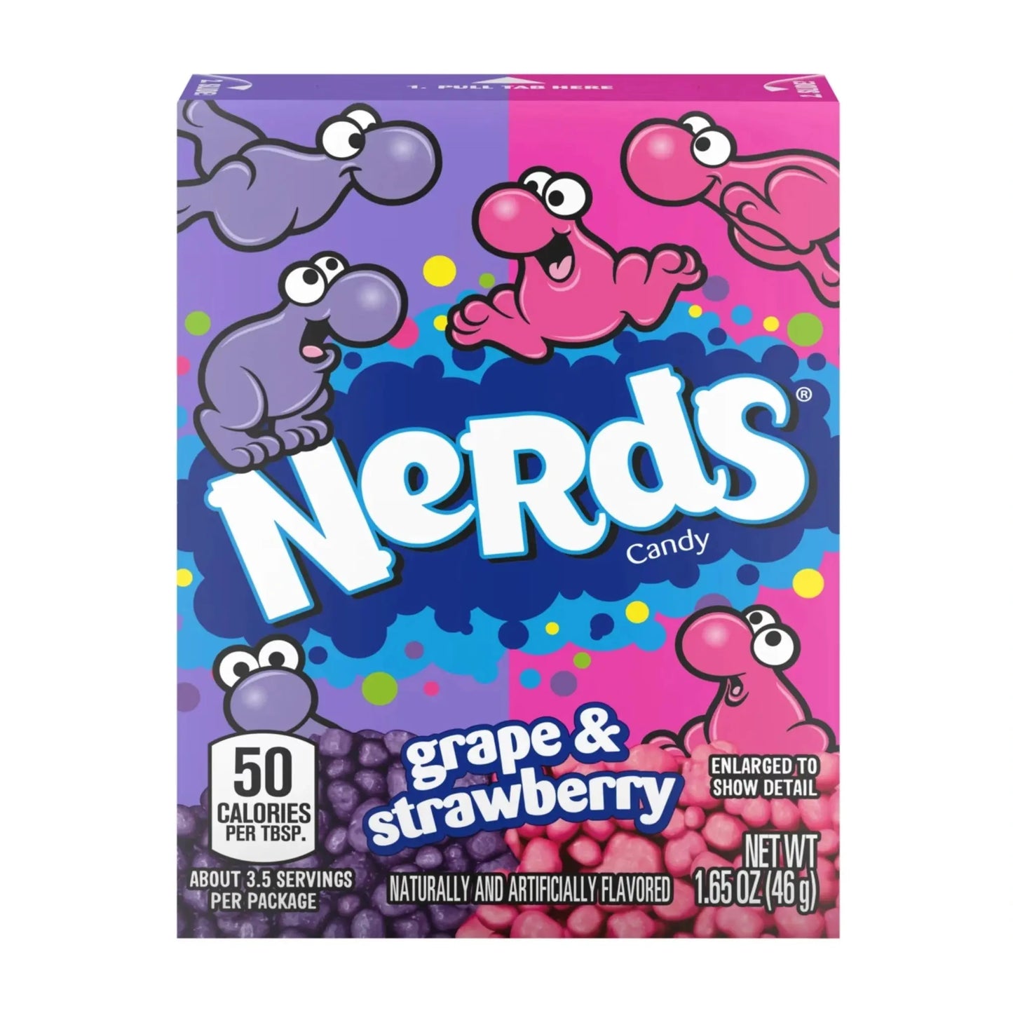 Nerds Grape & Strawberry Candy 1.65oz (Pack of 24) Nerds