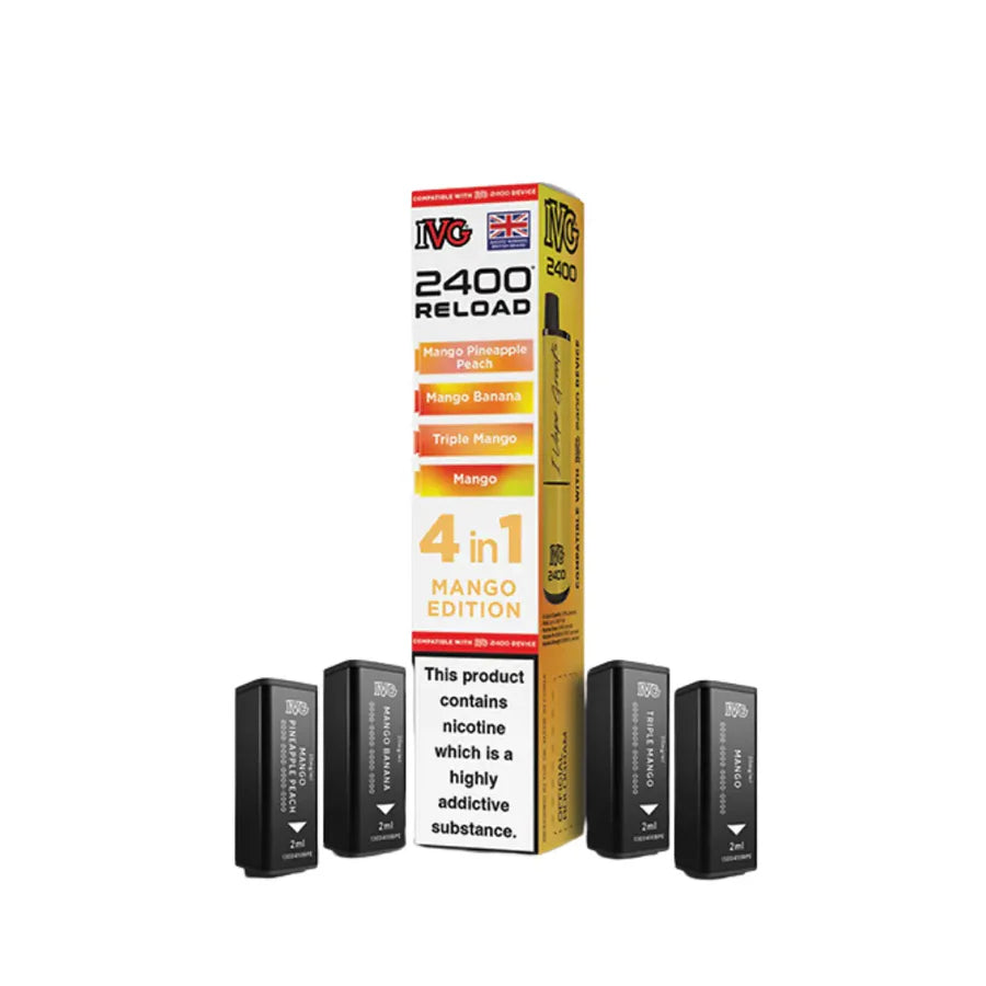 IVG 2400 4 in 1 Reload Replacement Pods (Pack of 5)