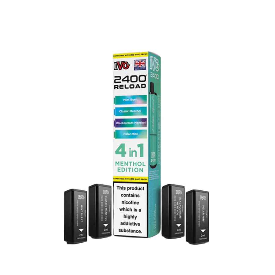 IVG 2400 4 in 1 Reload Replacement Pods (Pack of 5)