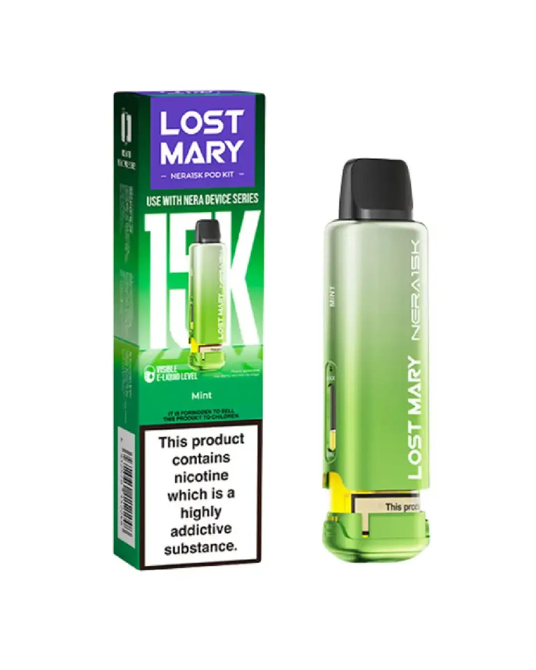 Lost Mary Nera Replacement Pods 15K (Pack of 5)