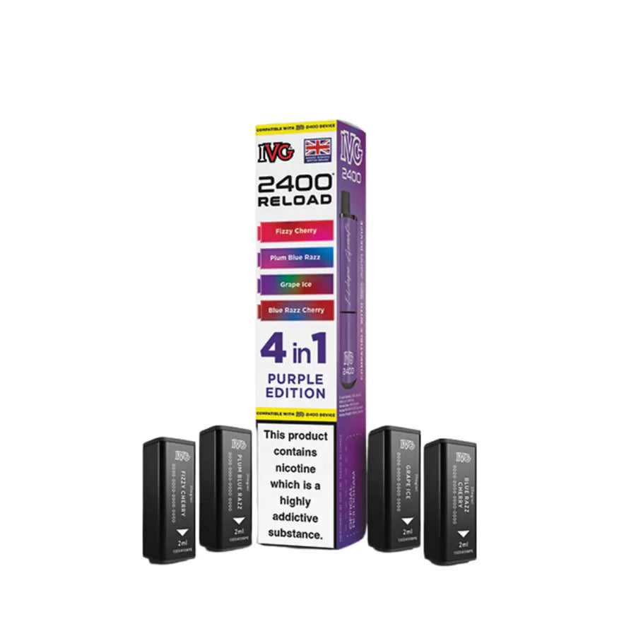 IVG 2400 4 in 1 Reload Replacement Pods (Pack of 5)