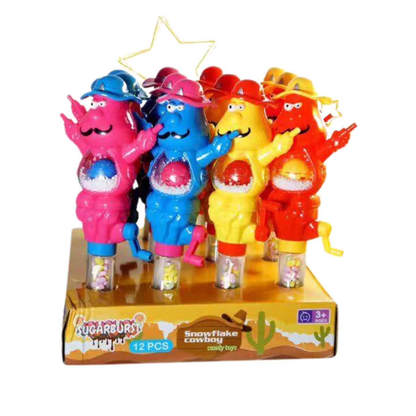 Sugar Burst Snowflake Cowboy (Pack of 12) Sugar burst