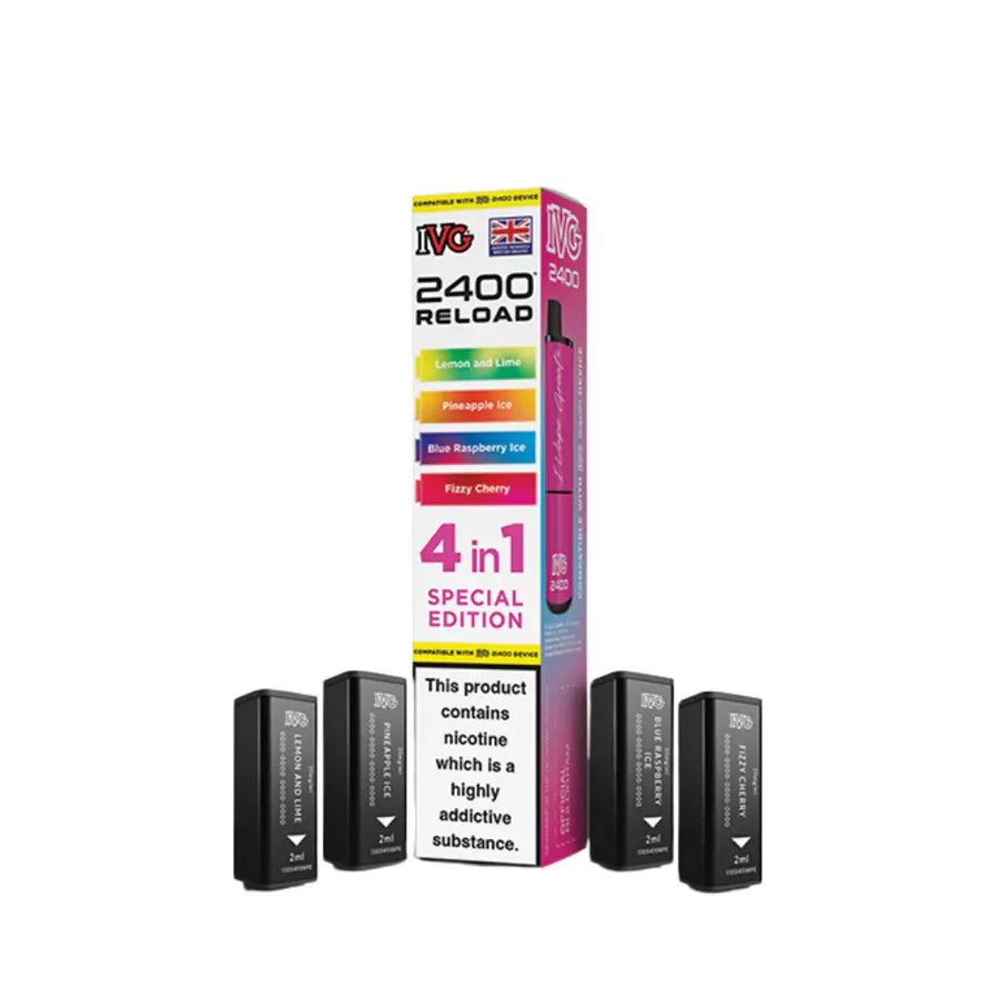 IVG 2400 4 in 1 Reload Replacement Pods (Pack of 5)