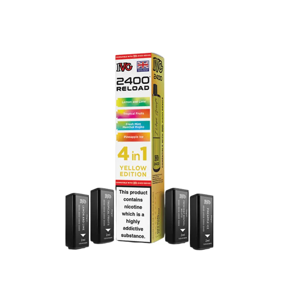 IVG 2400 4 in 1 Reload Replacement Pods (Pack of 5)