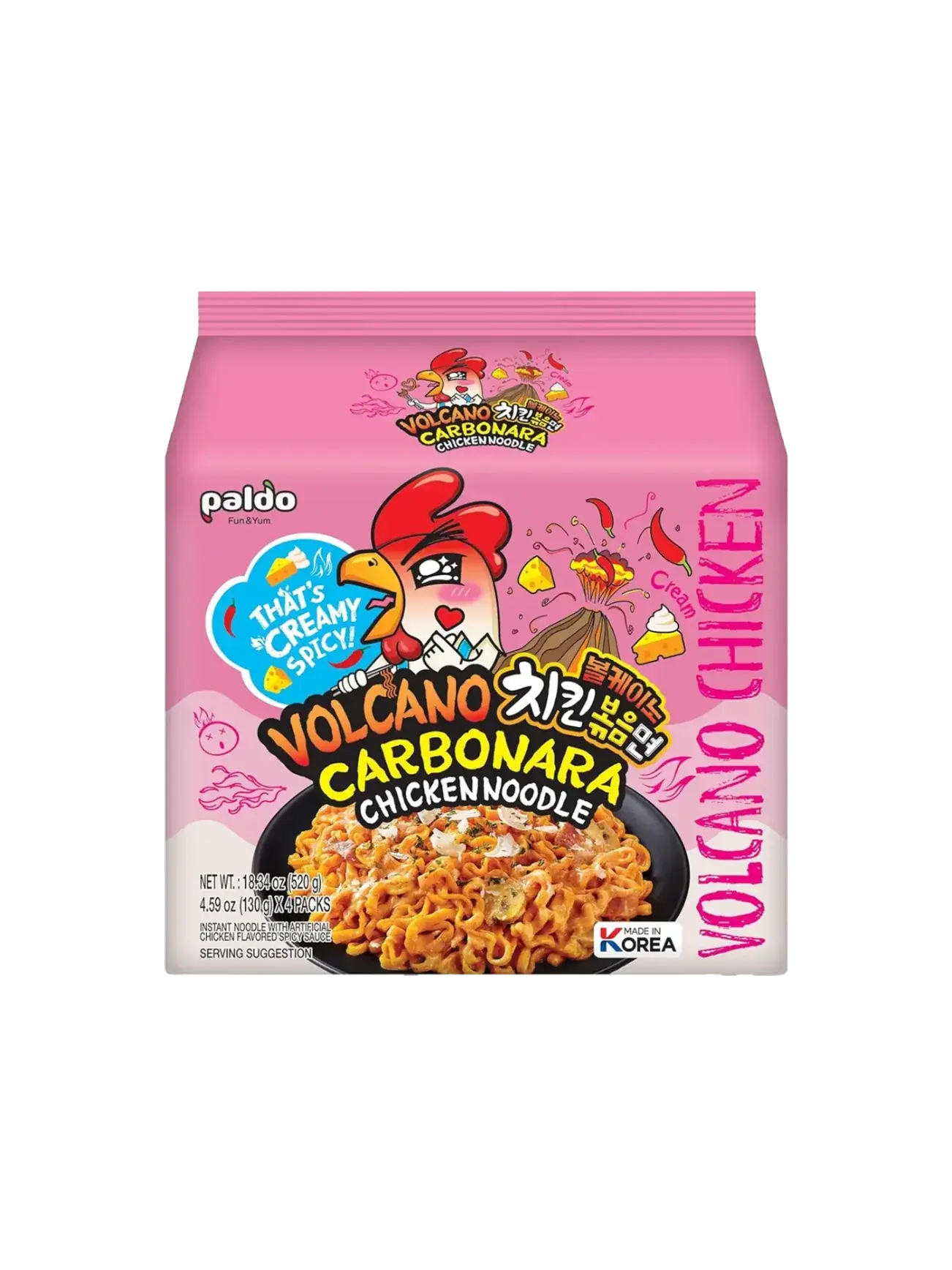Paldo Volcano Carbonara 130g (pack of 8)