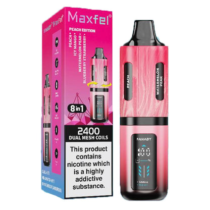 Maxfel 8 Flavours in 1 2400 Puffs TPD Compliant Vape