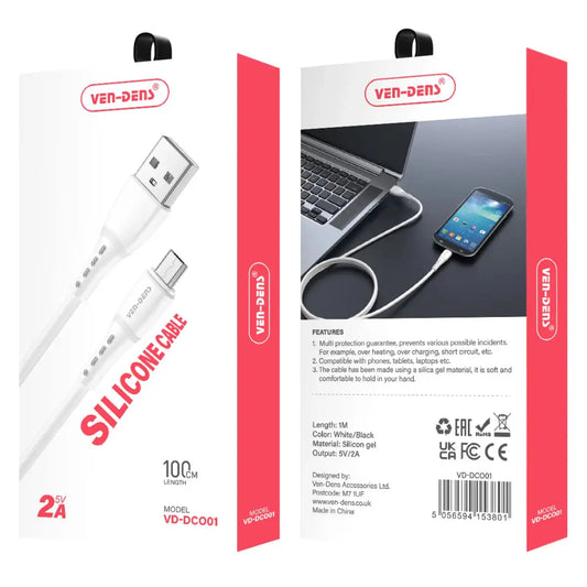 Ven-Dens USB A to Micro USB Cable(VD-DCO01-1M)