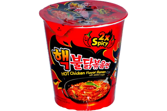 Samyang Buldak Spicy Ramen Cup 2*Spicy 70G (Pack of 6) (RRP £2.49)