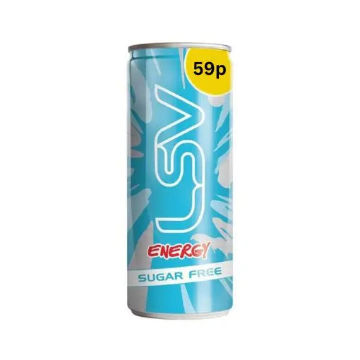 LSV Sugar Free Energy Cans 250ml (24 Pack)(P.M 59P)