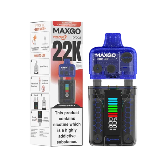 Relx Max-Go Pro 22K Puffs TPD Compliant Vape