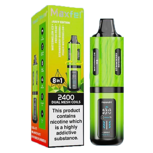 Maxfel 8 Flavours in 1 2400 Puffs TPD Compliant Vape