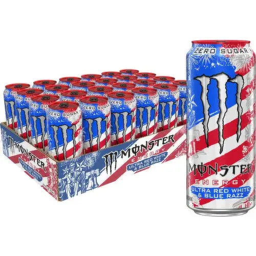 Monster Energy Ultra Monster Energy Ultra Red White & Blue Razz (American) (Pack of 24)