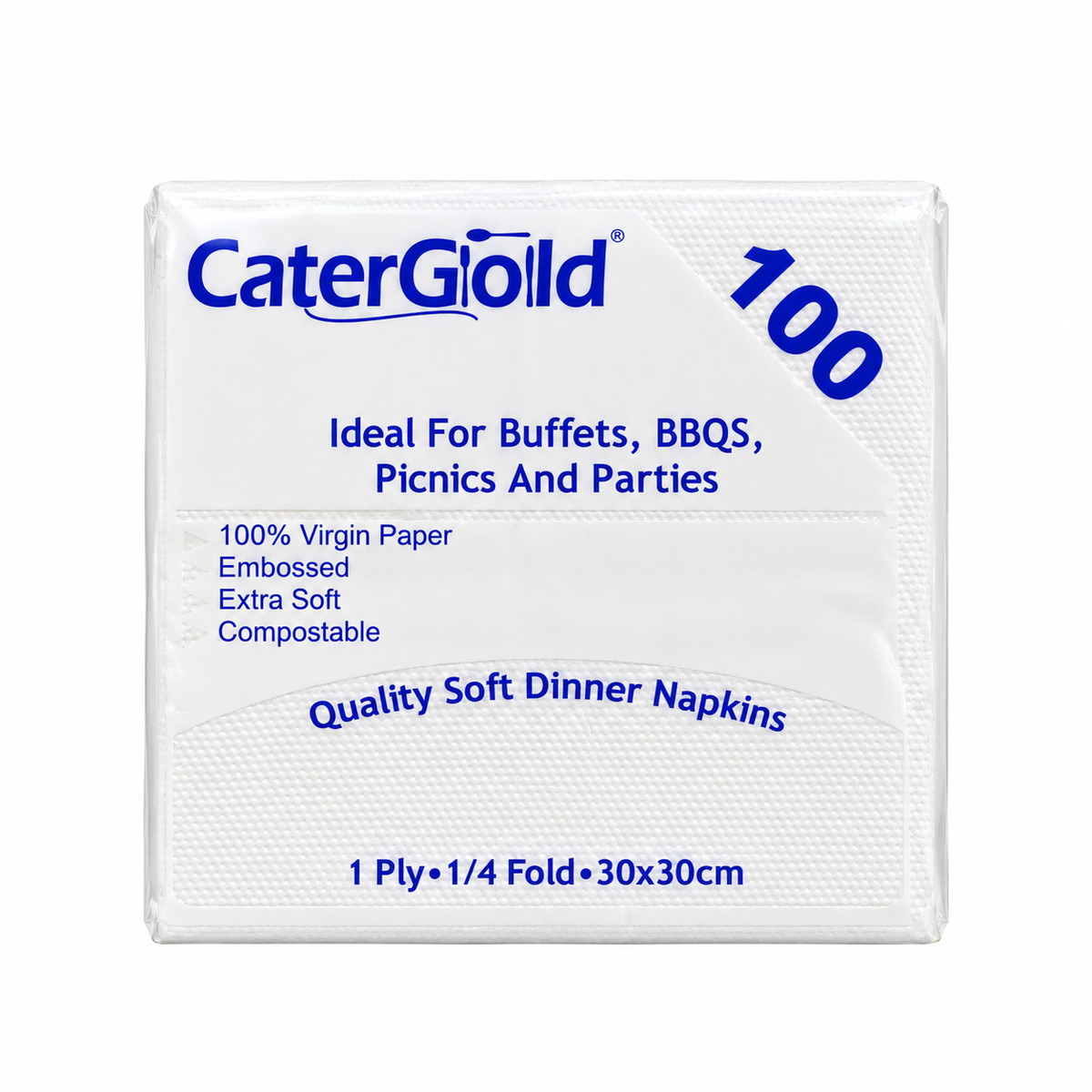 Cater Gold Soft Dinner Napkins (100 Pieces)