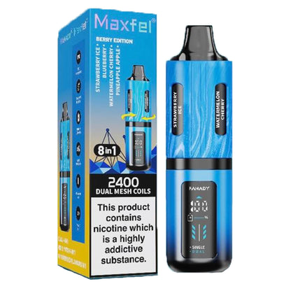 Maxfel 8 Flavours in 1 2400 Puffs TPD Compliant Vape