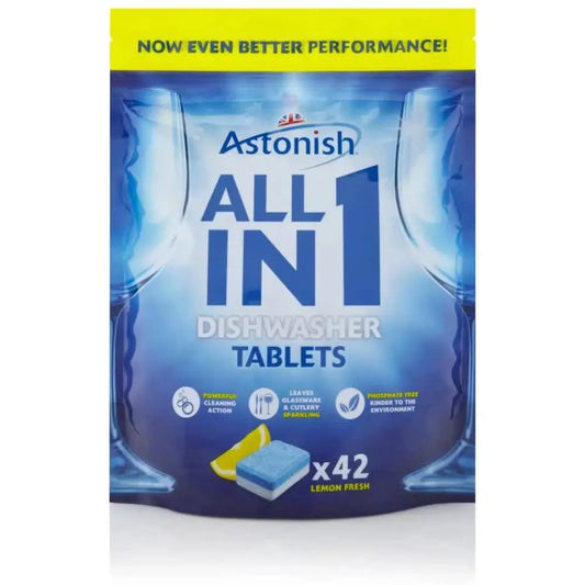 Astonish Dishwasher Tablets 42's (Pack of 8)