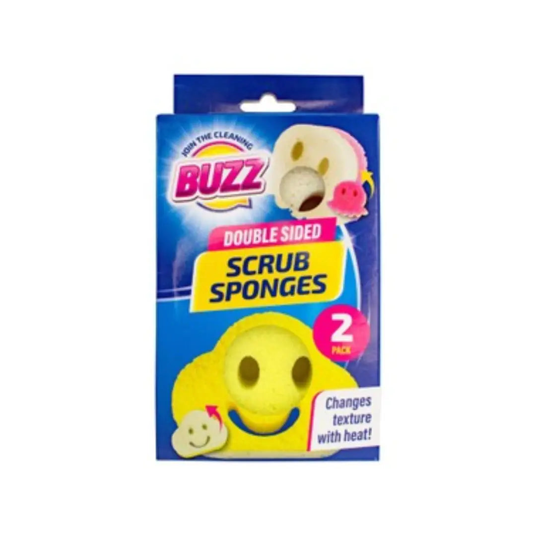 Buzz Dou Cleaning Scrubs Sponges (Pack of 2)